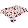 thumbnail image 3 of Red Ladybug White Background Tablecloths Waterproof Kitchen Items Coffee Table For living Room Home Decor Dining Table, 3 of 7