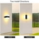 thumbnail image 2 of Aplique de pared exterior LED IP65, iluminación exterior impermeable, lámpara de aluminio acrílico de 10 W, adecuada para patio, jardín, terraza, pasillo, paso, cuadrado (cuadrado blanco), 2 of 5