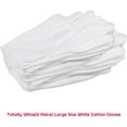 thumbnail image 2 of White Cotton Gloves, 6 Pairs Cotton Gloves Large Clothes Gloves for Women Dry Eczema Hands Moisture Attending Jewelry Archive Cleaning Silver Clothing Inspection, 2 of 5
