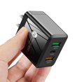 thumbnail image 3 of Cargador rápido de teléfono PD 25W + Dual QC3.0 para iPhone 13 Pro Xiaomi (Negro EE. UU.) Ehuebsd Para estrenar, 3 of 8