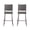 Gray, variant on GZXS Weather-Resistant Wicker Barstools Set of 2, PE Rattan Patio Bar Chairs with Curved Seat and Footrest, 29" Bar Height Stools for Backyard, Balcony or Poolside, Gray