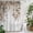 Brown, Sepia, Chestnut Brown, Cream, variant on Grey Leaves Shower Curtain - Water Repellent Fabric Shower Curtains Washable, Summer Botanical Tropical Watercolor Decorative Polyester Cloth Bathroom Curtains Modern Bath Decor 36"x72"