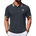 thumbnail image 7 of Breeze Polo Shirts for Men Stretchy Quick Dry Casual Short Sleeve Wearbreeze Collared Textured Polo Shirt, 2XL, 7 of 7