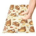 thumbnail image 5 of Haosy Cute Capybaras Doing Various Activities Bathroom Rugs Non Slip Absorbent Soft Plush Quick Dry Bath Mat, 39"x20", 5 of 8