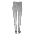 thumbnail image 3 of ERTUTUYI Women's Run Workout Joggers Pants Gradient Yoga Sport Stacked Leggings Gray M, 3 of 4
