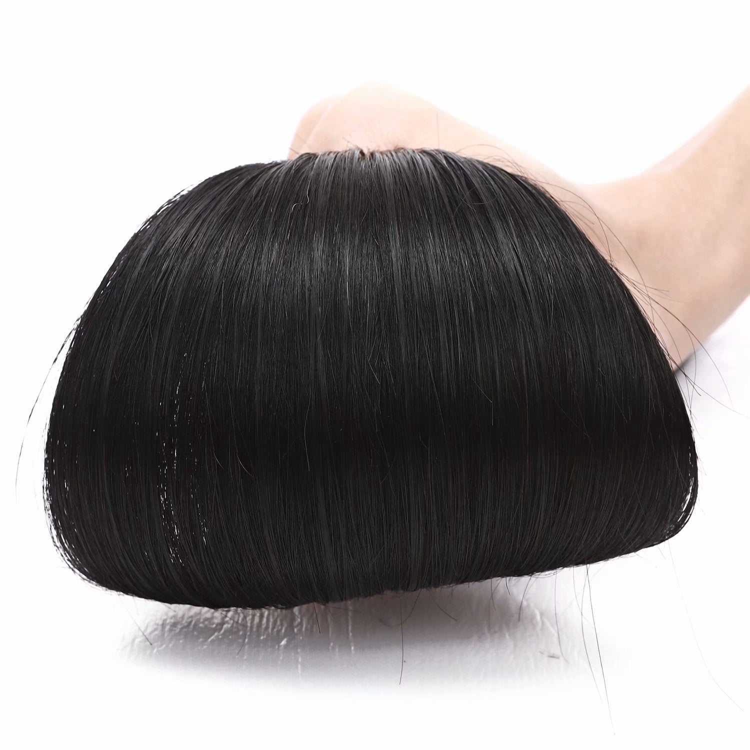 Benehair Clip in Human Hair Extensions Full Head 100% Remy Real Hair 8pcs Black Straight For Women 8"-24"
