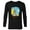 Black, variant on Disney Lilo & Stitch Surf’s Up Kauai - Long Sleeve T-Shirt for Men - Customized-White