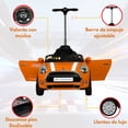 thumbnail image 2 of MINI COOPER CONVERTIBLE Coche Montable Para Niños y Bebes - Función 3 En 1 Carriola, Camina o Monta - Carro Con Música y Claxon - Naranja, 2 of 8