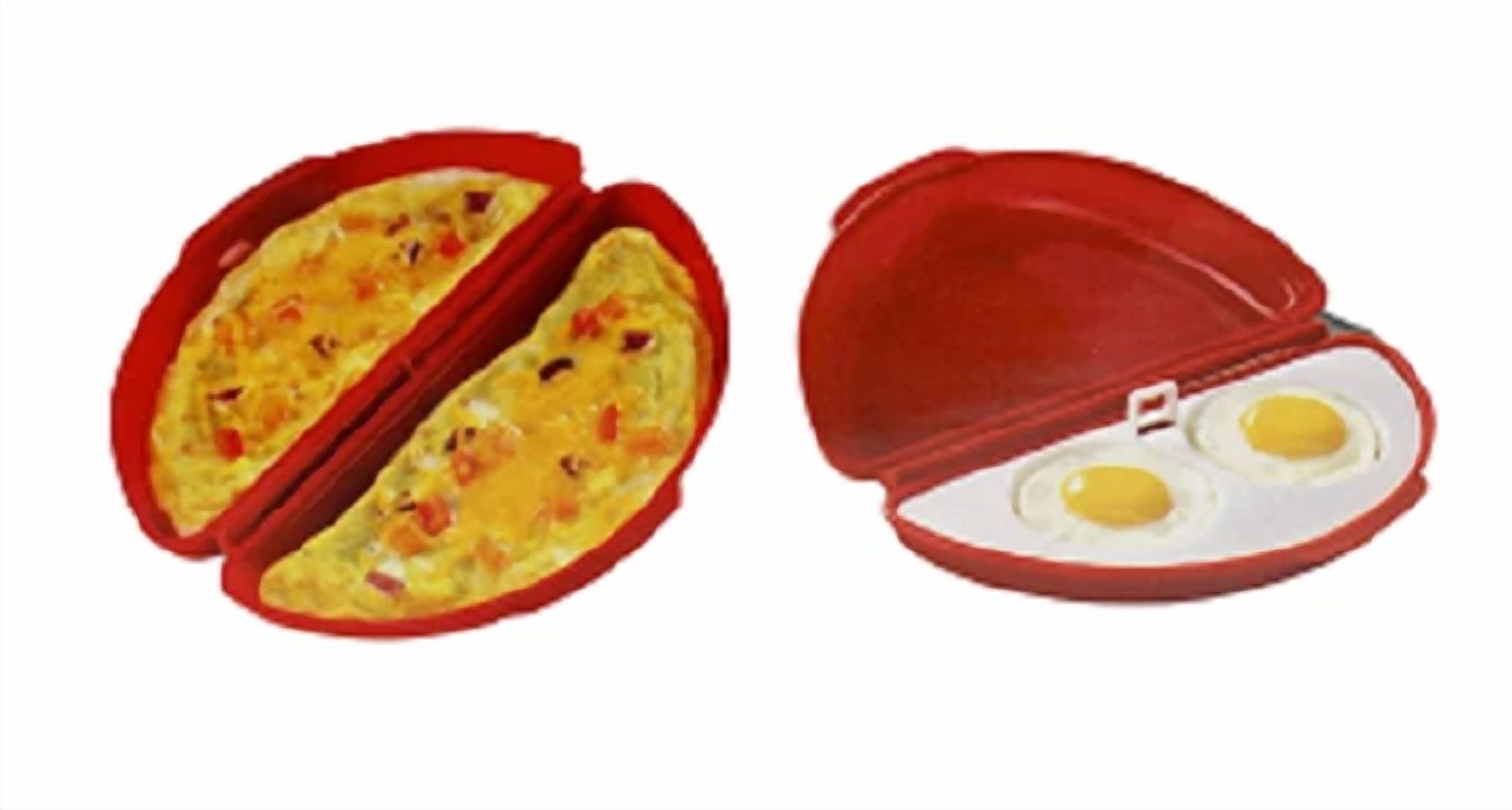 CIRCLE- Microwave Egg Cooker Scrambled Egg Poacher For Sandwiches & Omelets – Bpa-Free