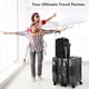 thumbnail image 3 of Tach V3.1 Hard Shell Carry On Luggage 20 inch | Carry on Luggage with Spinner Wheels & Patented Built-In Connecting System | One Piece Rolling Suitcase Links 9 Bags At Once (Grey), 3 of 9