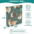 thumbnail image 5 of Cute Dogs 3 Ring Binders 1.5 inch Hardcover File Folders with Interior Pockets A4 Size Organizer for School Office Hospital, 5 of 8