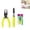 Fluorescence Yellow, variant on Portable Single Hole Punch Plier, 3mm Round Hole Hand Puncher for Paper, Scrapbook, Crafts, Office School Binding Supplies