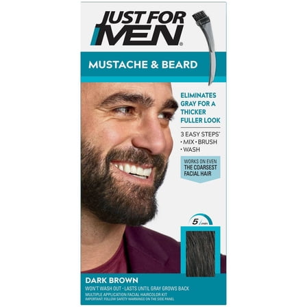 Just For Men Mustache Beard Dark Brown M-46