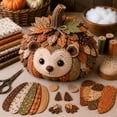thumbnail image 5 of DIY Animal Pumpkin Sewing Kit Fox Owl Cat Bear, Fall Farmhouse Fabric Craft with Pre-Cut Pieces for Halloween Thanksgiving Decor, 5 of 6