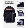 thumbnail image 5 of Black Laptop Backpack for Men Travel Carry on Backpacks Fit 15.6" Computer, Anti Theft Casual Daypack School College Business, Flight Approved Bag with 16 Pockets, 25L, 5 of 10