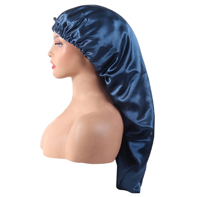 Gorro de noche grande para el cabello, gorro de ducha suave elástico de doble Color, turbante para cabello largo y , protección para el cabello, duermen de marino Yuyangstore Gorros para dormir