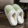 thumbnail image 5 of Slippers for Women,Lined Indoor Slippers Warm Shoes With Soft Comfortable Sole For Winter Home Wear,Womens Slippers,Green,36, 5 of 7