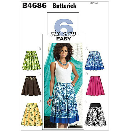 Butterick Pattern Misses' Skirt, EE (14, 16, 18, 20)