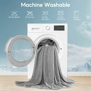 Aship Cooling Blanket Queen, Q-MAX>0.5 Arc-Chill Cooling Technology Soft Breathable Double-Sided Summer Blankets for Beds - Gray 79x 86