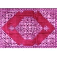 thumbnail image 1 of Ahgly Company Indoor Rectangle Medallion Pink Traditional Area Rugs, 7' x 10', 1 of 4
