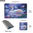 thumbnail image 4 of Square Leather Placemat Set One SizeX1 Heat-Resistant Washable Kitchen Table Decorations Colorful Swan, 4 of 8