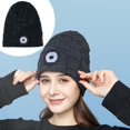 thumbnail image 2 of Gorro LED Recargable Por USB Y Bluetooth Sunnimix Invierno Cálido Sombreros Con Iluminación De Punto, 2 of 8