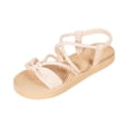 thumbnail image 3 of Willtoo Women's Ankle Strappy Flat Sandals Comfort Open Toe Sandals Dressy Wide Width Beach Slippers Vacation Shoes, 3 of 6