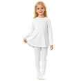 thumbnail image 3 of WENXIAOO Ensemble de Pyjama pour Enfants 2 Pcs Robe à Manches Longues avec Pantalon Ensemble de Pyjama Décontracté 7-8 Ans Pyjama pour Filles, 3 of 9