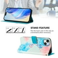 thumbnail image 3 of Compatible for iPhone 13 Wallet Case, Painting Pattern Premium PU Leather [Credit Card Holder] [Wrist Strap] Flip Stand Feature Purse Case Full Body Protective Pattern Phone Cover, Love Me, 3 of 17