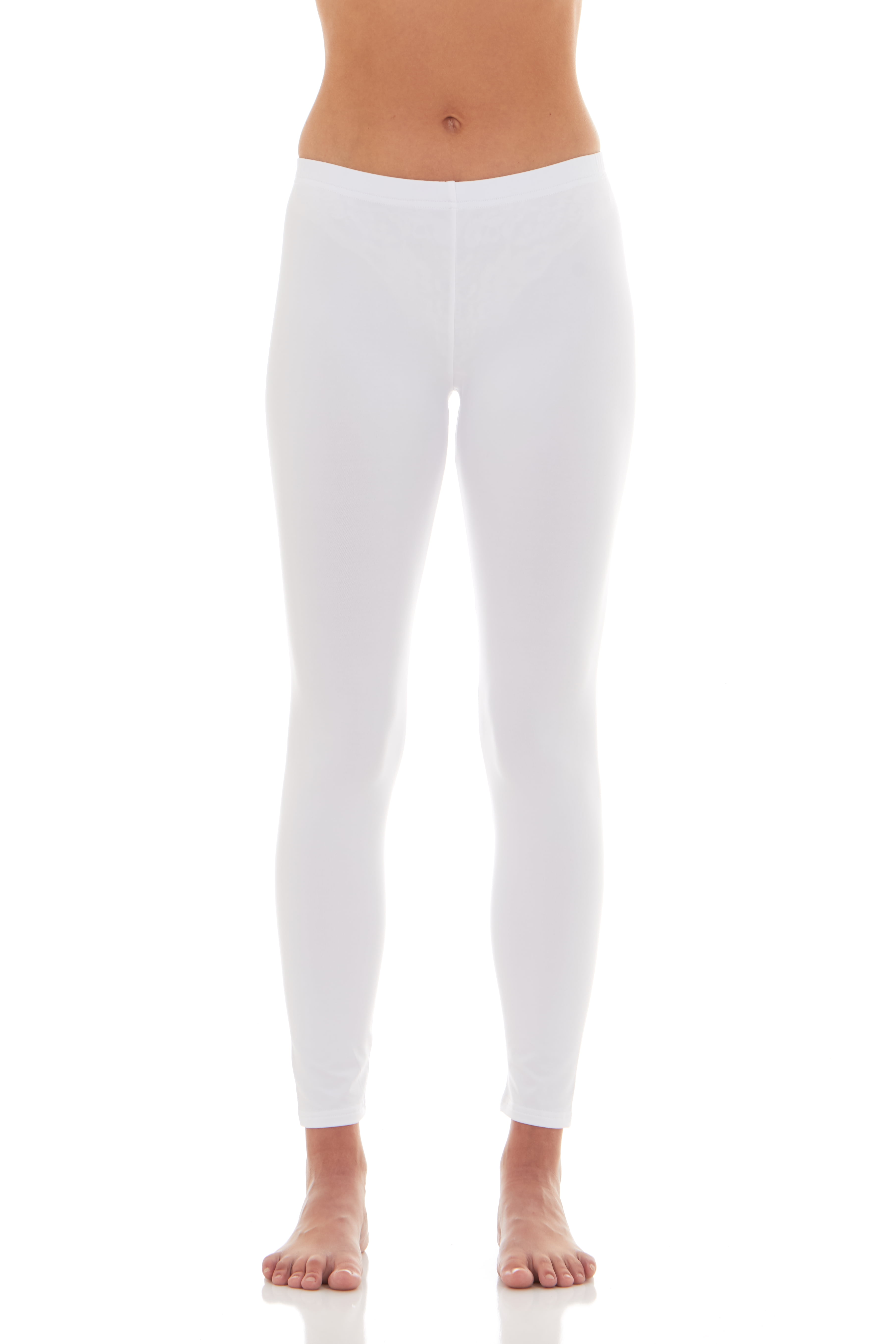 Bodtek Bodtek Womens Long Johns Base Layer Pants (White 3XLarge