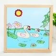 thumbnail image 6 of Sunjoy Tech Picture Frame Burr-free Handcraft Transparent Decorative DIY Rounded Edges Kindergarten Children Craft Painting Frame Studio Supply, 6 of 7