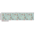 thumbnail image 2 of Ambesonne Cartoon Fabric by the Yard Upholstery, Animals in Winter Doodle, 2 Yards, Multicolor, 2 of 4