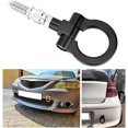 thumbnail image 5 of Gancho de remolque, gancho de remolque CNC para automóviles europeos, ajuste universal, accesorios de anillo Qvant de carreras utilizados en automóviles europeos para remolques, aleación (negro), 5 of 5