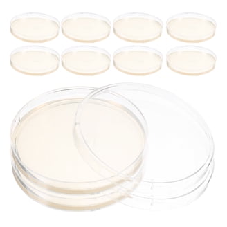 GLEAVI Lot de 10 plaques de culture avec couvercles - Fournitures d'expériences scientifiques - Boîtes de pétri en gélose - Avec couvercle - Boîtes de pétri - Boîtes de culture en tissu