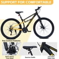 thumbnail image 5 of Ambifirner Full Suspension Mountain Bike 24/26 inch Men：& Women Mountain Bike with 21-Speed Adult Bikes, Double Disc Brake, High-Carbon Steel Frame, All-Terrain Tires, 5 of 8