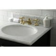 thumbnail image 2 of Kingston Brass KS4467NX Hamilton Widespread Bathroom Faucet with Brass Pop-Up, Brushed Brass, 2 of 8
