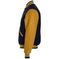 thumbnail image 4 of Holloway Sportswear XS Varsity Jacket Dark Navy/Light Gold/Light Gold 224183, 4 of 4