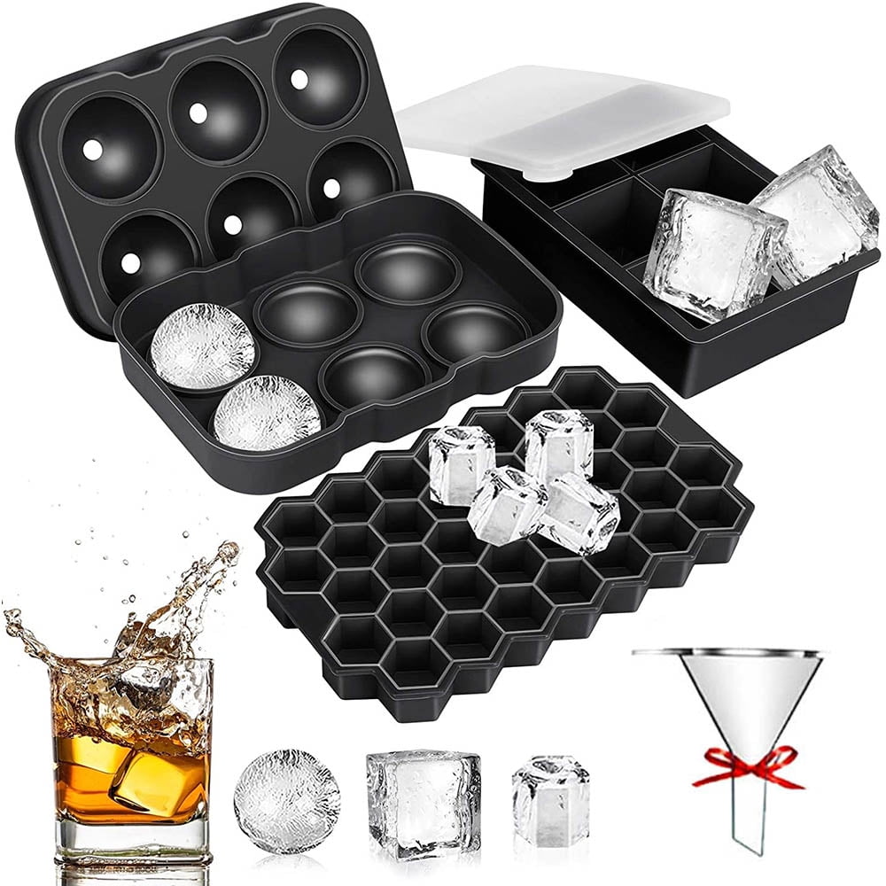 Ice Ball Cube Maker Mold Jelly Mould Food Grade Silica 15 Grids Tray Summer 
