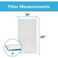 thumbnail image 2 of Filtrete 16x25x1 Air Filter MPR 1900 MERV 13, Healthy Living Ultimate Allergen, 2-Pack exact dimensions 15.719 x 24.72 x 0.78, 2 of 7