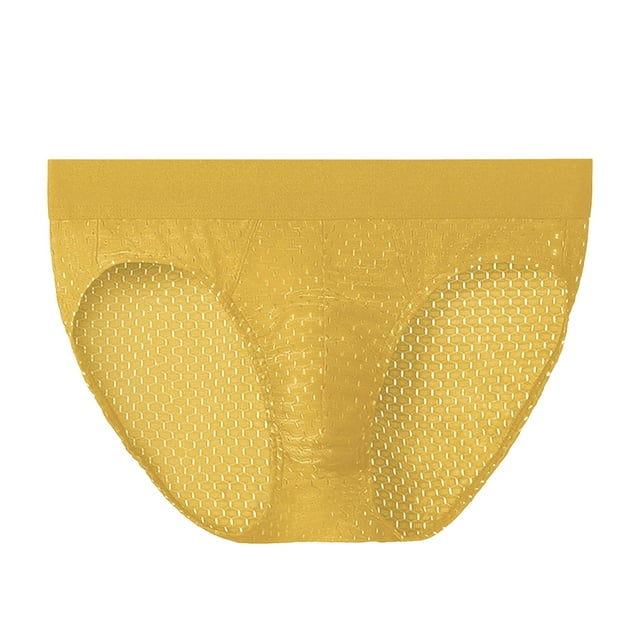 5 Pack Men's Underwear Briefs Fashion Adult Low Rise Open Hip Polyester Panties