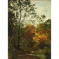 thumbnail image 2 of Ludwig Willroider 19x24 Black Ornate Framed Double Matted Museum Art Print Titled: Forest, 2 of 5