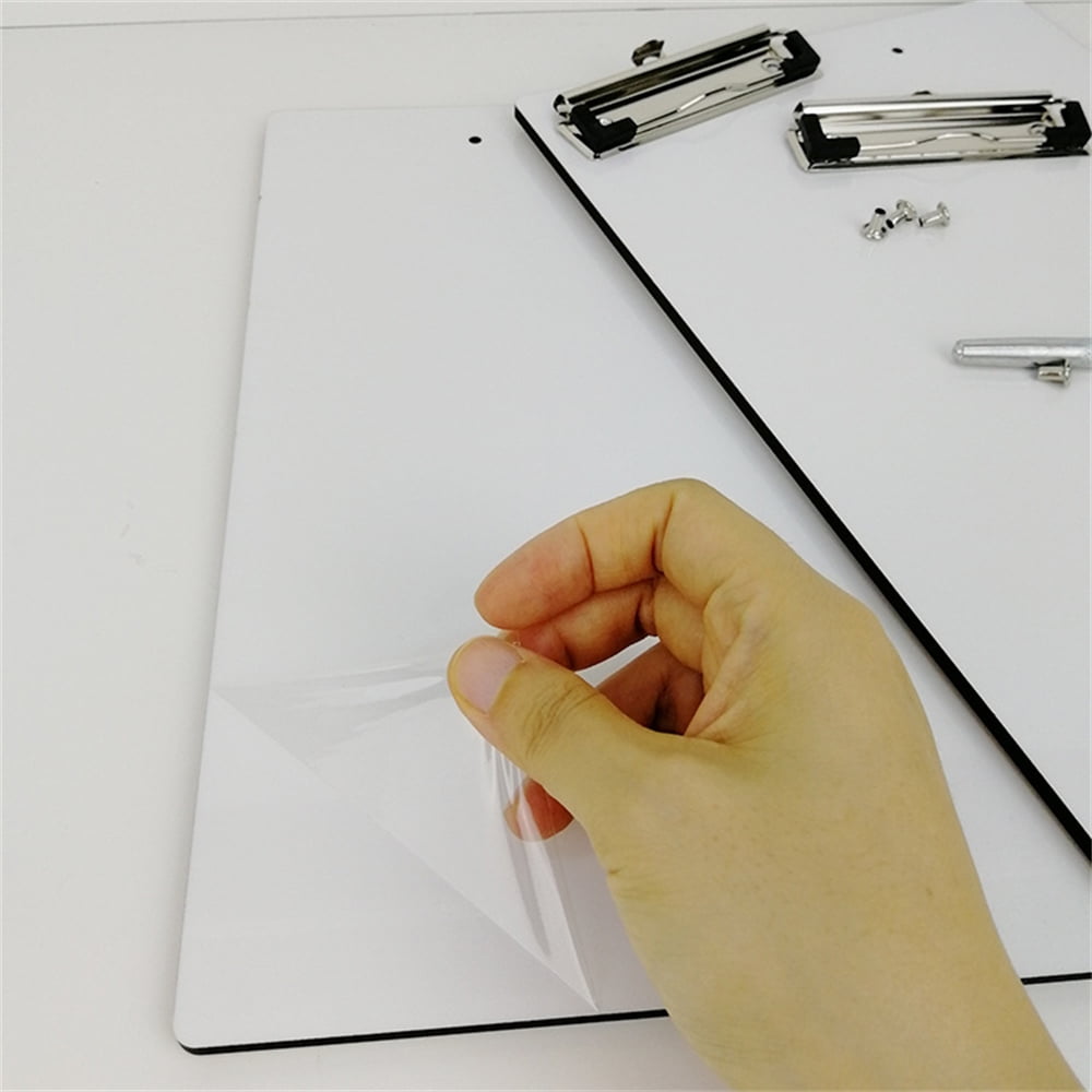 5 Pack Sublimation Blank A5 MDF Board Clip 8.9 '' x 6.5 '' Wooden Folder Writing Pad Office Products