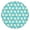 Turquoise Daisy Flower-2, variant on Turquoise Daisy Flower Floral Pattern Round Fitted Tablecloth with Elastic Edge,Dining Table Cover Waterproof,Outdoor Round Tablecloth for Camping,Dining,Indoor and Outdoor