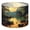Color 4, variant on Linen Drum Lampshades Animal Deer Vintage Wildlife Rustic Sunset Lake Log Cabin 13"x13"x10" Light Shade for Table Lamps Floor Lamp Shades Lampshade Replacement Assembly Required