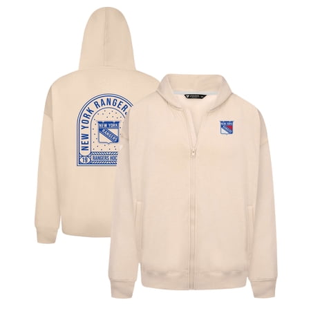 Men s Levelwear Khaki New York Rangers Uphill Stained Glass Full-Zip Hoodie Jacket