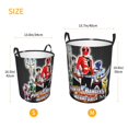 thumbnail image 5 of Large Laundry Hamper, Power Rangers Collapsible Laundry Basket With Handles, Tall Storage Basket For Blanket, Toys, Dirty Clothes In Living Room, Bedroom, Bathroom, Nursery, 5 of 7