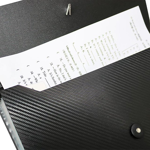 Carpeta, Carpeta extendida, Administrador de archivos de 13 bolsillos Soporte de archivo de acordeón con cierre de hebilla elástica, Administrador de archivos de papel A4 para H