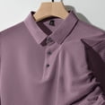 thumbnail image 3 of Polo informal de manga corta para hombre: diseño con solapa, poliéster, estilo vacacional, tallas M-XXXXL., 3 of 7