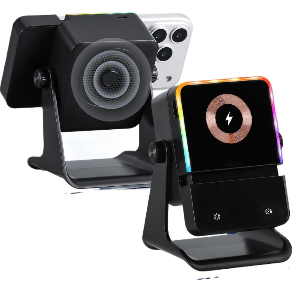 OADUKQ Wireless Speaker Phone Stand Black