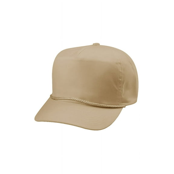 Top Headwear Twill Golf Cap - Khaki